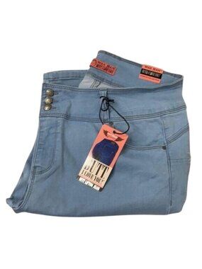 Wax Light Blue High-Rise Stretchy Skinny Jeans